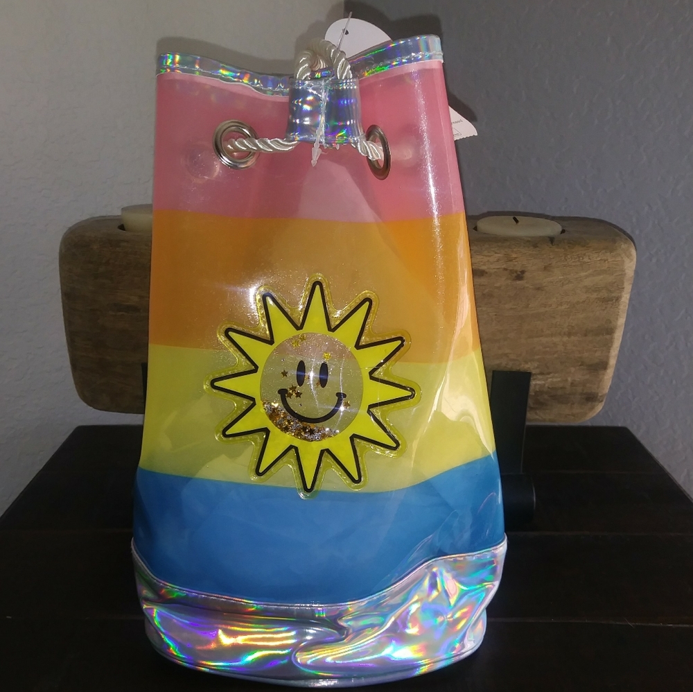 NWT- small drawstring backpack
